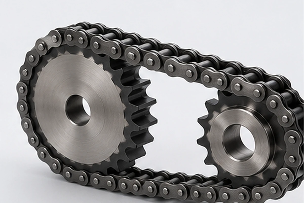Industrial chain and sprocket drive system