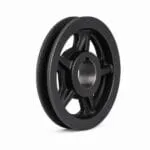 Single groove cast iron V-belt pulley with keyed bore