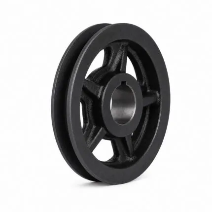 Single groove cast iron V-belt pulley with keyed bore