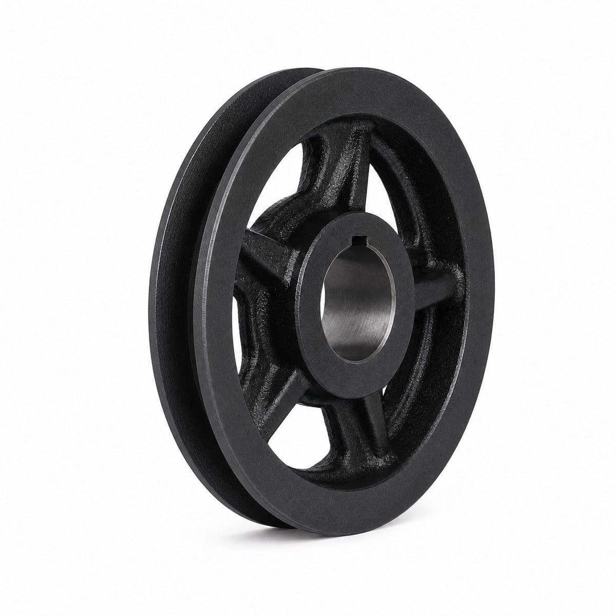 1-Groove V-Belt Pulley Single groove cast iron V-belt pulley with keyed bore