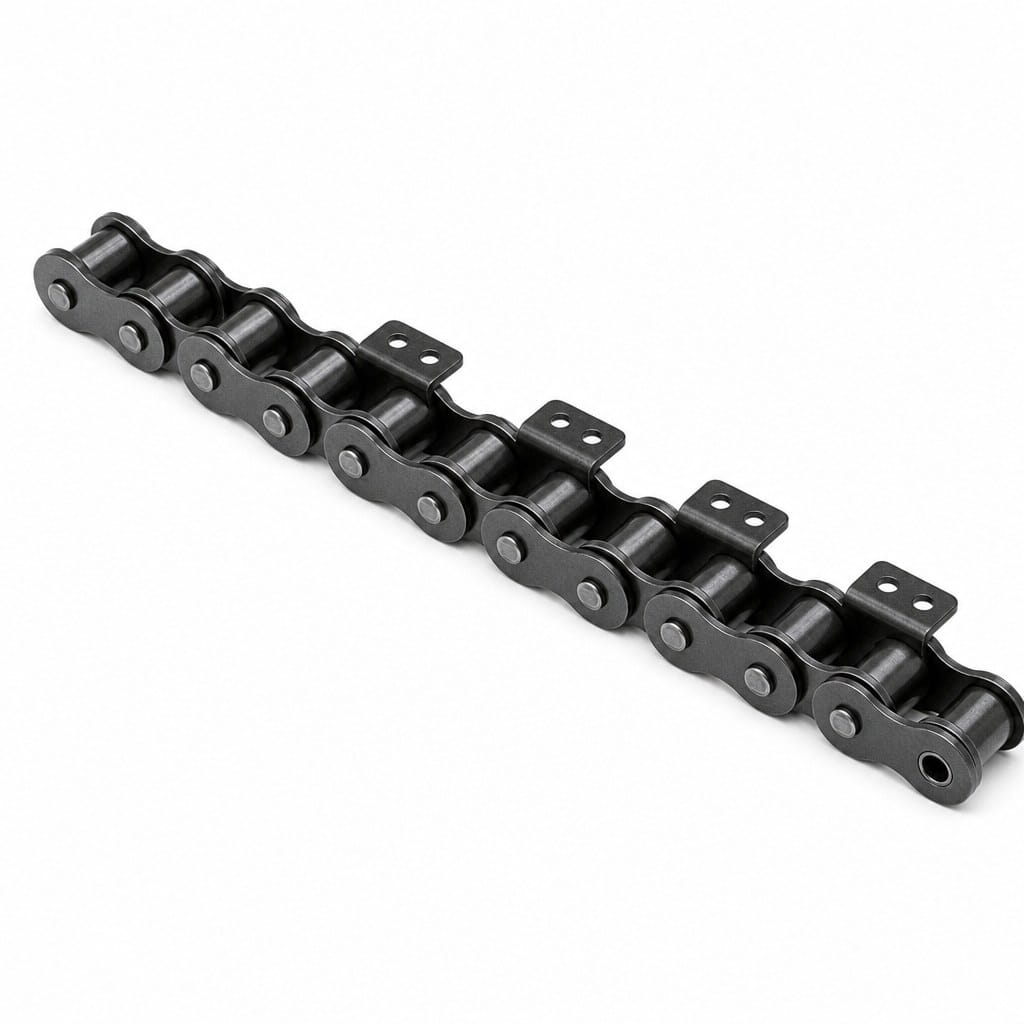 Agricultural Machinery Chain Agricultural machinery roller chain with bent attachment tabs for harvesters and feeders