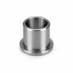 Precision CNC turned and bored steel flanged bushing