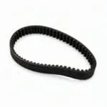 HTD rubber timing belt with curvilinear teeth