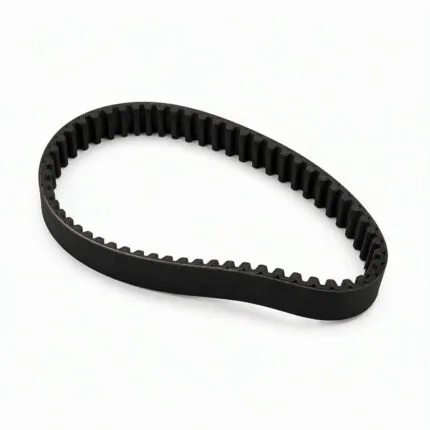 HTD rubber timing belt with curvilinear teeth