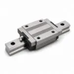 Flange type linear guide carriage block on rail