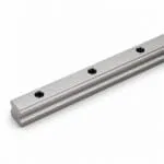 Profile linear guide rail with counterbored mounting holes