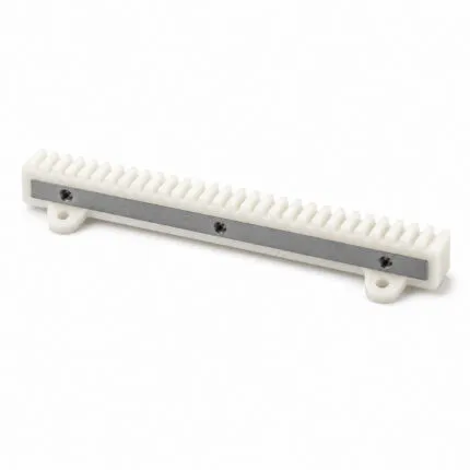 Nylon sliding gate gear rack with steel core and 2 mounting eyes