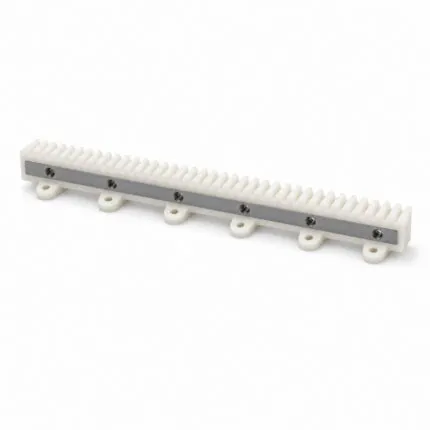 Nylon sliding gate gear rack with 6 mounting eyes