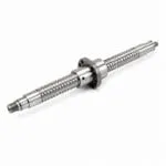 SFU ball screw with single flanged ball nut on ground screw shaft