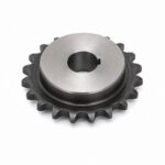 Simplex roller chain sprocket with hub and keyed bore
