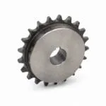 Standard industrial plate sprocket with keyed bore for roller chain