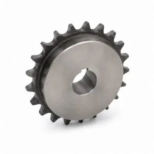 Standard industrial plate sprocket with keyed bore for roller chain