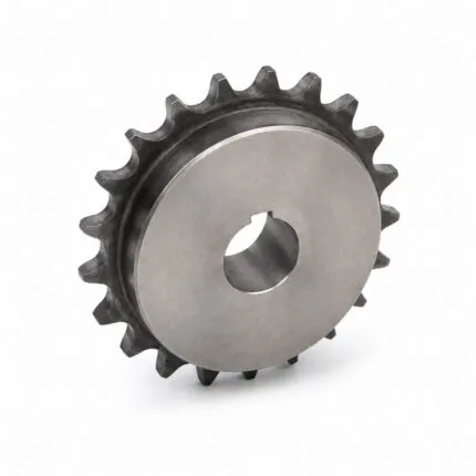 Standard industrial plate sprocket with keyed bore for roller chain