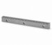 Galvanized steel M4 gear rack with welded mounting tabs for sliding gates