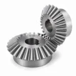 Straight bevel miter gear pair 1:1 with keyed bores