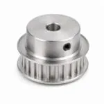 Metric T and AT series aluminium timing pulley with trapezoidal teeth and hub