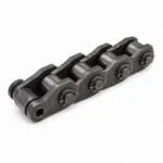 Welded steel roller chain with offset sidebars and rollers for heavy conveyors