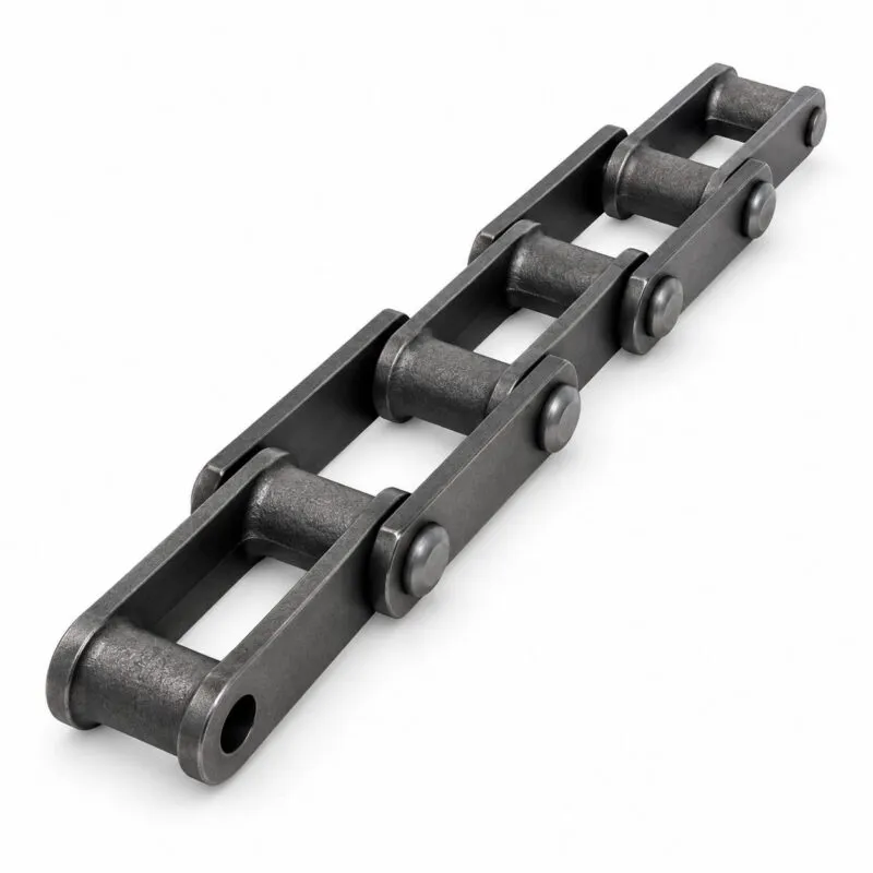 C188 combination conveyor chain with cast block links and steel sidebars